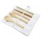BAMBOO WOODEN CUTLERY SET WITH STRAW 7-PIECE