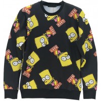 BART SIMPSONS HEADS MASH UP SWEATER