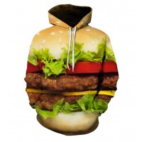 BURGER DOUBLE PATTY 3D HOODIE