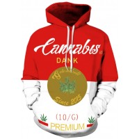 CANNABIS CANNED 3D HOODIE