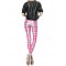 CHECKERED PINK CANDY - 3D LEGGINGS
