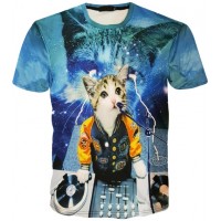 DJ KITTY CAT - 3D STREET WEAR TSHIRT