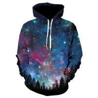 GALAXY SPACE VIEW PULLOVER HOODIE
