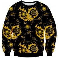 GOLDEN LEAF CHAIN SWAG 3D SWEATER