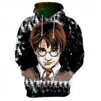 HARRY POTTER YOUNG FACE PULLOVER HOODIE