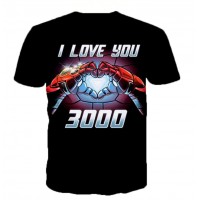IRON MAN I LOVE YOU 3000 - 3D TSHIRT
