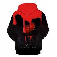 IT PENNYWISE SCARY CLOWN HALLOWEEN - 3D HOODIE