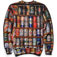 JUST BEER CANS - LONG SLEEVE 3D STREET WEAR SWEATER