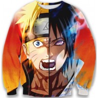 NARUTO ANIME TWO FACE 3D SWEATER