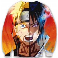 NARUTO ANIME TWO FACE 3D SWEATER