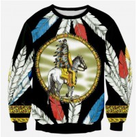 NATIVE AMERICAN CHIEF - 3D SWEATER