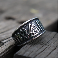 ODIN RUNES STAINLESS STEEL RING