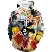 ONE PIECE ANIME CHARACTERS 3D HOODIE