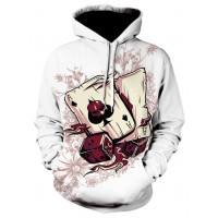 POKER CARD ACES AND DICE 3D HOODIE