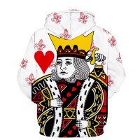 POKER KING OF HEARTS 3D HOODIE