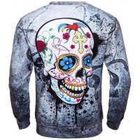 PSYCHEDELIC TRIPPY SUGAR SKULL 3D SWEATER