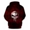 PUNISHER FIERCE RED FLARE 3D HOODIE