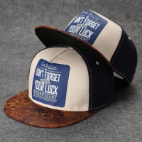 QUOTE LUCK WHITE SNAPBACK CAP 