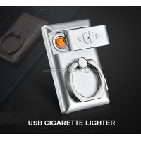 RECHARGEABLE USB CIGARETTE LIGHTER PORTABLE MOBILE RING 