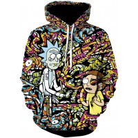 RICK AND MORTY BIONIC TRIP 3D HOODIE