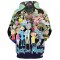 RICK AND MORTY CHARACTERS 3D HOODIE