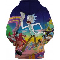 RICK AND MORTY ESCAPE 3D HOODIE