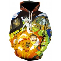 RICK AND MORTY EXPLOSION 3D HOODIE