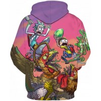 RICK AND MORTY GIANT BIRD 3D HOODIE