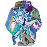 RICK AND MORTY INSANE 3D HOODIE