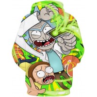 RICK AND MORTY LASER BEAM 3D HOODIE