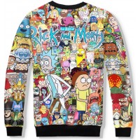 RICK AND MORTY MASH UP 3D SWEATER