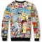 RICK AND MORTY MASH UP 3D SWEATER