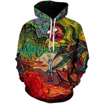 RICK AND MORTY NEXT LEVEL TRIPPING 3D HOODIE