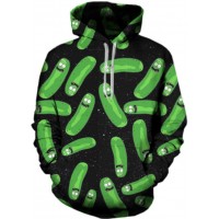 RICK AND MORTY PICKLE MASH UP 3D HOODIE