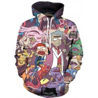 RICK AND MORTY POKEMON 3D HOODIE