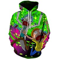 RICK AND MORTY PORTAL TRAVEL 3D HOODIE