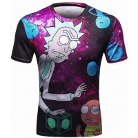 RICK AND MORTY SPACE ARGUE 3D TSHIRT
