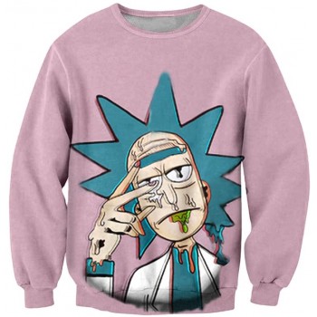 RICK AND MORTY TRIP TRIPPING 3D SWEATER