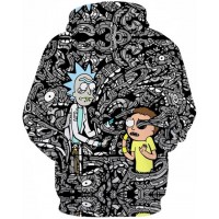 RICK AND MORTY TRIPPY 3D HOODIE