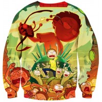 RICK AND MORTY WAR ZONE 3D SWEATER
