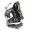 SCREAM DEATH THE REAPER HALLOWEEN STAINLESS STEEL NECKLACE