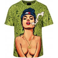 SEXY HERB WEED CHICK 3D TSHIRT