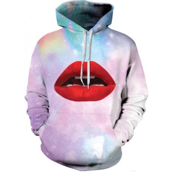 SEXY RED LIPS 3D HOODIE