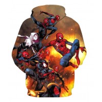 SPIDER MAN MIX CHARACTERS - 3D HOODIE