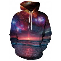 UNIVERSE AND THE BEACH - 3D STREET WEAR HOODIE