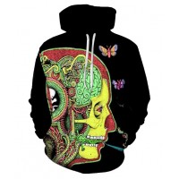 WEED AND NEURONS EFFECTS - 3D HOODIE
