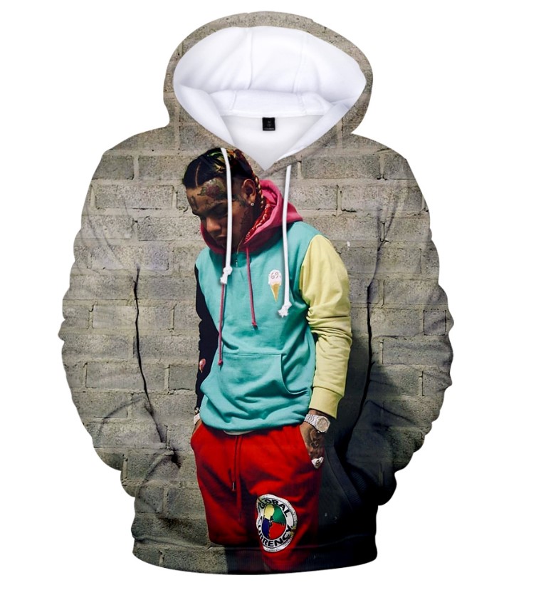 6IX9INE TEKASHI69 RAPPER PULLOVER HOODIE - by www.wesellanything.co