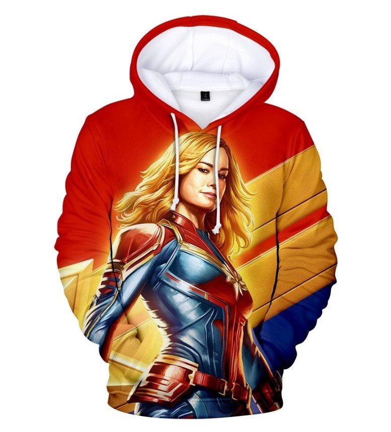 CAPTAIN MARVEL 3D HOODIE by www.wesellanything.co