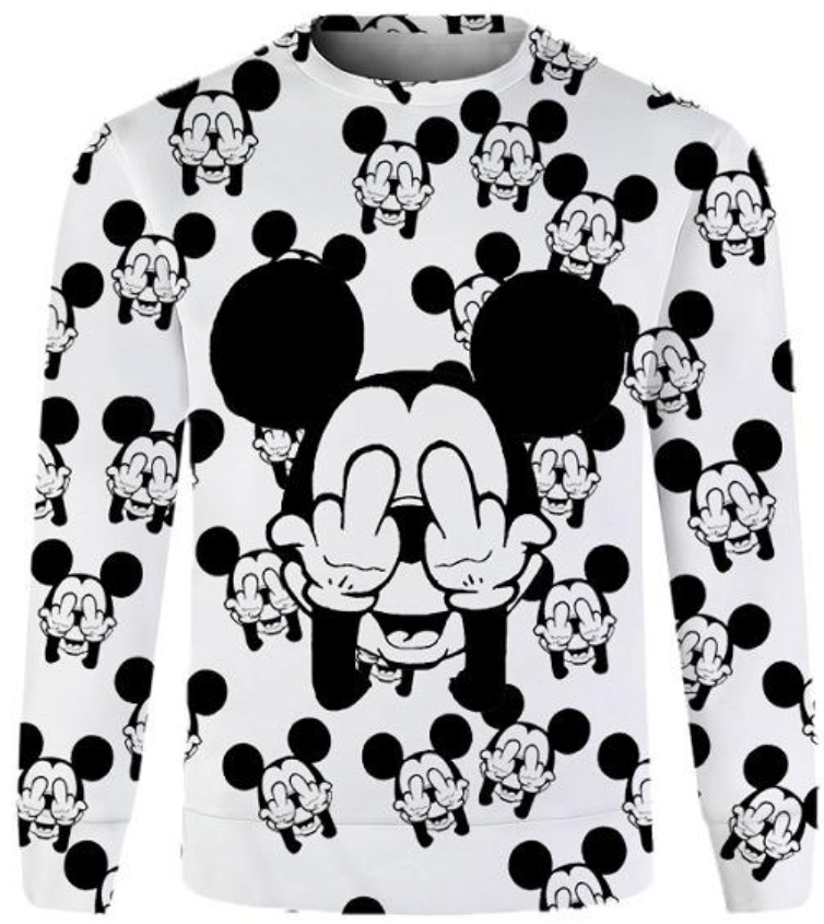 Louis Vuitton Mickey Mouse 3D Ugly Sweater S2 - Banantees