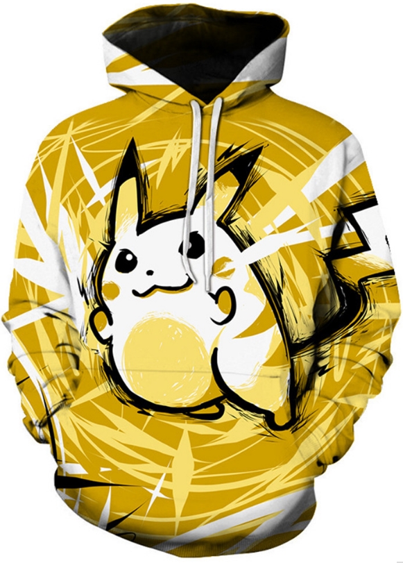Pikachu Louis Vuitton Black Yellow 3D All Over Print Hoodie - LIMITED  EDITION